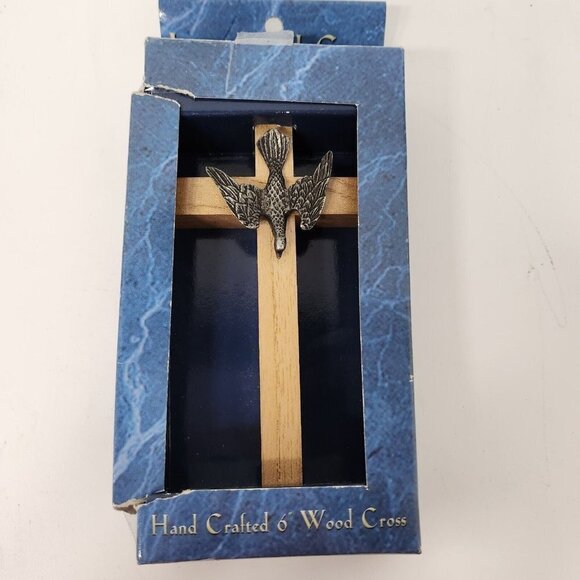 Autom Hand Crafted 6" Wood Wall Cross Inspirational Religious Catholic NEW - Picture 1 of 6